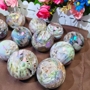 Esfera de Cristal de Esferalita Aura al por Mayor, Bola Decorativa Pulida de Feng Shui para el Hogar, Oficina y Regalo de Pascua - Product Image 3