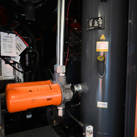 Compresseur d'air à vis diesel 200 kW, lubrifié, portable, silencieux, industriel pour l'exploitation minière