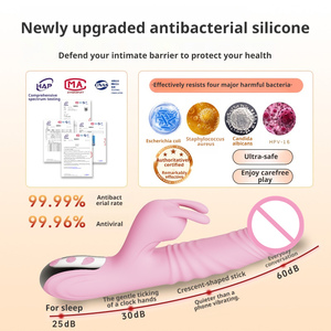 Clitoris Stimulate Sucking Massager Female Sex Shop Thrusting <b>Magic</b> AV Wand Big Dildo Rabbit Vibrators Sex Toys for Women - Product Image 4