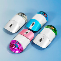 Logo personnalisé nouveau style de souris sans fil pour ordinateur Liquido flotteur d'eau et d'huile liquide
