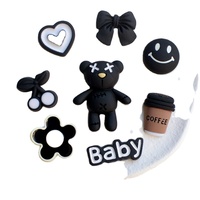 Mini flatback résine breloques dessin animé cabochon flatback artisanat ornements crème colle décorations bricolage accessoires pour phonecasesshoes