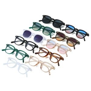 Lunettes de soleil rétro tendance personnalisées avec logo, dégradées, UV400, à rivets, carrées, pour hommes et femmes, vente en gros - Product Image 5