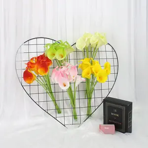 Lusiaflower 2022 new design artificial calla lilies flower pu mini real touch calla lily colorful flower for decoration