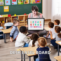 Tableau blanc effaçable à sec Portable double face 12 "X16" tableau blanc de bureau chevalet magnétique tableau blanc de bureau pliable pour enfants étudiants