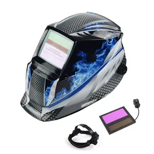 Casco per saldatura con lente filtrante oscurante automatico leggero deshi