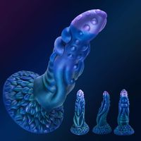 Dragon Silicone Énorme gode anal avec de puissantes ventouses Gode de jeu mains libres