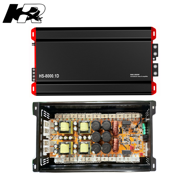 Elite Monoblock Amplifier Class D Bass for Car Speaker Heavy Duty Power Supply Efficient Heat Dissipation Car Amplifier