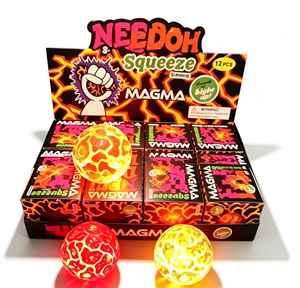 NeeDoh Magma Smack, Pelota Antiestrés con Textura de Lava y Meteorito, Juguete Sensorial para Niños - Product Image 1