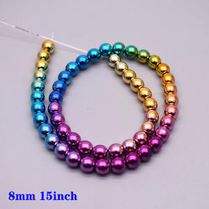 Allmähliche Änderung Regenbogen Naturstein Hämatit Perlen Stern Pfeil Herz Runde lose Abstands perlen für Schmuck herstellung DIY Armband G. - Product Image 2