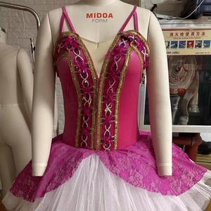 Nueva <span class=keywords><strong>moda</strong></span> Rosa tutú de Ballet profesional para niñas niños puesta en escena trajes de baile vestido de Ballet - Product Image 2