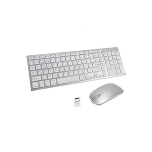 Mc OS/윈도우/안드로이드에 대한 충전식 슬림 컴팩트 2.4G 무선 키보드 세트 멀티 장치 무선 키보드 및 마우스 콤보 - Product Image 2