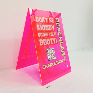 Tùy chỉnh di động một-Khung vỉ<span class=keywords><strong>a</strong></span> hè đứng bảng quảng cáo bền Acrylic gấp vỉ<span class=keywords><strong>a</strong></span> hè dấu hiệu cho ngoài trời trong nhà - Product Image 3