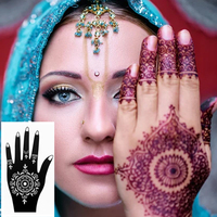 Nouveauté 2025 – Pochoirs de tatouage au henné sexy pour le corps et les mains, motifs magnifiques, vente en gros