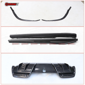 High Quality Dry Carbon Fiber Body Kit for Ferrari 296 GTB OEM Style Front Wrap Angle Side Skirts Rear <b>Diffuser</b> Bodykit - Product Image 6