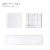 Plafonnier LED plat encastré rectangulaire en aluminium à émission arrière OEM 36W 40W 60W 600x600 1200x300