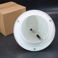 Diffuseur de jet d'air de plafond en forme de boule en aluminium blanc avec revêtement en poudre de 100 mm pour CVC, avec installation facile