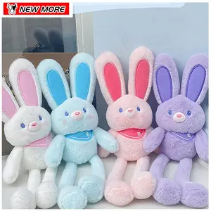 New Easter Kids Gifts Soft Cute Rabbit Plush Toy Keychain Stuffed Animal Toy Bunny