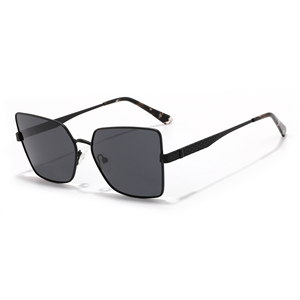 Gafas de sol rectangulares con montura completa, montura dorada, lentes marrones, protección UV400, protección solar unisex para adultos - Product Image 4