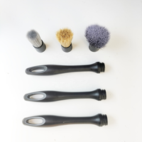 Ensemble de brosses de nettoyage pour voiture, 3 pièces, avec poils doux, outils d'entretien intérieur et extérieur pour l'entretien et le nettoyage de l'intérieur des véhicules