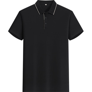 เสื้อโปโลแขนสั้นสั่งทำพิเศษ สีพื้น แต่งขอบตัดกัน ผ้าโพลีเอสเตอร์ ชุดยูนิฟอร์มทำงาน ใช้ได้ทุกวัน - Product Image 3