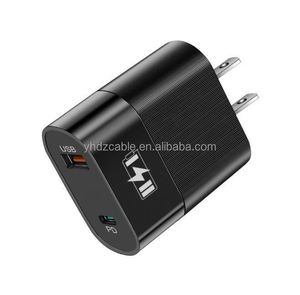 Manufacturer Wholesale <b>Type</b>-<b>C</b> Ports Charging Desktop & Travel Wall Charger with <b>USB</b> Ports 12W US/EU Plug - Product Image 2