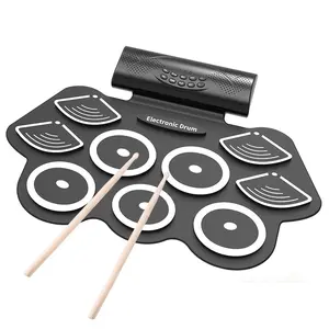 Groothandel Drum Pad Roll Up Drum Kit Elektronische Drum Set Bateria Electronica Kinderen Speelgoed Muziekinstrumenten