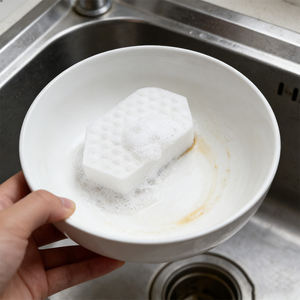 12*6*3 Grosir Pabrik Spons Nano Berkualitas Tinggi Blok Putih Pink Penghapus Melamin Spons Ajaib Dapur Pembersih - Product Image 2