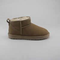 Bottes de neige personnalisées mignonnes mi-mollet, thermiques, confortables, chaudes et antidérapantes pour l'hiver et l'automne