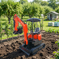 Pengiriman Gratis Excavator Mini Kompak 1.5 Ton 2 Ton 3.5 Ton EPA CE Motor Diesel untuk Ruang Sempit, Alat Berat Konstruksi, Harga Terjangkau