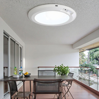 Lampu Langit-langit LED Nirkabel Isi Ulang USB dengan Sensor Gerak untuk Lorong, Ruang Ganti, Balkon, Garasi, Pengisian Daya Jarak Jauh