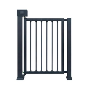 Porte coulissante et portail principal en alliage d'aluminium de style moderne, conçus sur mesure, avec surface finie par peinture en poudre - Product Image 1