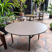 Offres Spéciales pas cher prix durable de haute qualité 10 personnes Table ronde pliante Banquet Table pliante