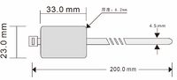 Z07-3328 étanche en plastique ISO14443a-13.56MHz UHF RFID ruban joint étiquette Mini NFC Communication Interface Zip câble étiquette étiquette