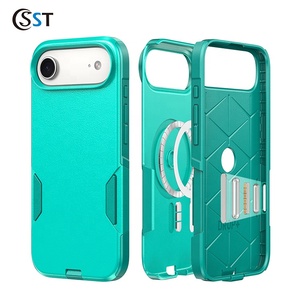 Para iPhone Air Magnetic 2-en-1 Diseño deportivo Material de <span class=keywords><strong>PC</strong></span> Funda de teléfono a prueba de golpes con control de cámara Botón AI para 17 Pro Max - Product Image 5