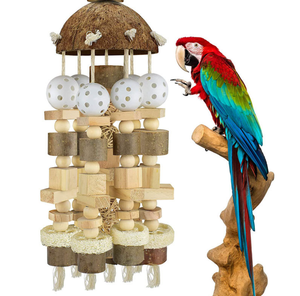 <strong>Wholesale</strong> New Style Bird Large <strong>Parrot</strong> <strong>Toys</strong> Natural Wooden Blocks Bird Chewing <strong>Toy</strong> Bite <strong>Toy</strong> Suits for Macaws <strong>Parrots</strong> - Product Image 2