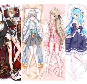 Coussin corporel en fourrure personnalisé 2WT 160x50cm, Housse de Dakimakura Hu Tao De Anime Azur <span class=keywords><strong>Lane</strong></span> Ai, Housse de Dakimakura non censurée Zhongli - Product Image 3