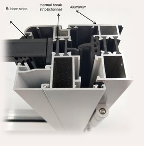 Sanjing janelas de alumínio, janelas de alumínio de liga de alumínio com vidro duplo, portas e janelas aberta de estilo - Product Image 6