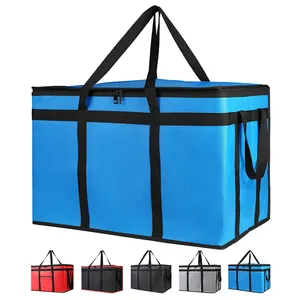 Wholesale Reusable Grocery Shopping Tote Non Woven Lunch Insulated Bag Foldable Extra Large Recycled Cooler Bag With Customized