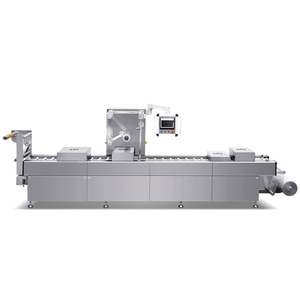 Machine d'emballage thermoformante continue automatique robuste pour barquettes en aluminium, idéale pour la viande, le bacon, les tranches de fromage et les boulettes de viande - Product Image 5
