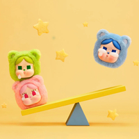 Authentique POP MART CRYBABY Care Bears Mini Sac à Bijoux Suspendu Boîte de Rangement Portable pour Petits Objets Cadeau de Collection pour les Fans Tendance
