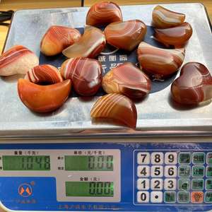 Vente en gros de pierre de palmier en cristal poli pierre précieuse Sardonyx coeur lune pour décoration Fengshui - Product Image 6