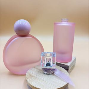 Thanh lịch Nước hoa chai màu hồng Frosted vàng phun nước hoa chai độc đáo người phụ nữ món quà tùy chỉnh - Product Image 4