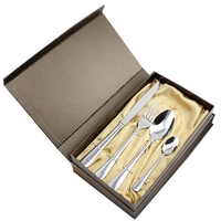 Logo personnalisé imprimé cuillère fourchette couteau emballage coffrets cadeaux boîte vide pour couverts