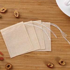 100 पीसी चाय बैग बायोडिग्रेडेबल पेपर ड्रॉस्ट्रिंग पर्यावरण के अनुकूल फिल्टर खाली चाय बैग ढीली पत्ती पाउडर हर्बल दवा - Product Image 2