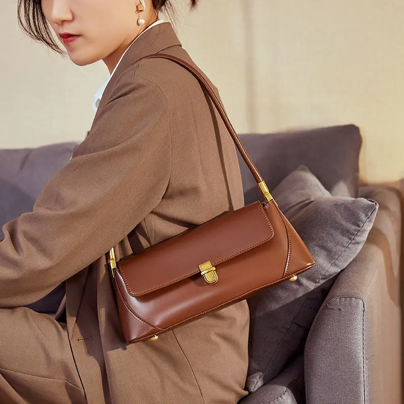 Damen Damen Marke Handtaschen für Frauen Luxus Design hochwertige tägliche Verwendung echte Echt leder Damen Umhängetasche