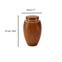 Urne funéraire en bois style européen/américain pour cendres humaines - Monument commémoratif