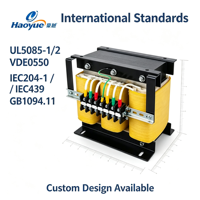 Transformateur de contrôle d'isolement triphasé DSG-UL 12 kVA 50/60 Hz, pour l'alimentation électrique personnalisée des équipements de machinerie complète