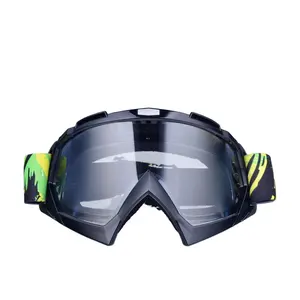 HUBO anti UV nouveau design imprimé coloré cadre moto googles avec lentille détachable motocross course googles lunettes