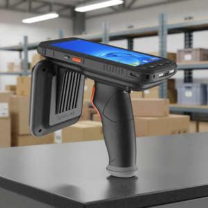 Draadloze <span class=keywords><strong>RFID</strong></span>-lezer met lange leesafstand, handheld UHF met barcode scanner <span class=keywords><strong>RFID</strong></span> handheld lezer - Product Image 1