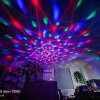 Proyector de Bola Mágica de Cristal LED RGB con Control Remoto, Regulable, IP65, Luz de Efecto para Discoteca, Halloween, Decoración del Hogar, KTV y Fiestas